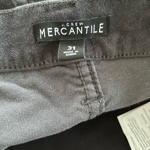 J. Crew Mercantile Pants charcoal gray velveteen size 31 - Picture 2 of 11